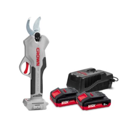 Tijera de podar inalambrica 20V + 1 bateria 2.0Ah y cargador Crown CT29001 HX2